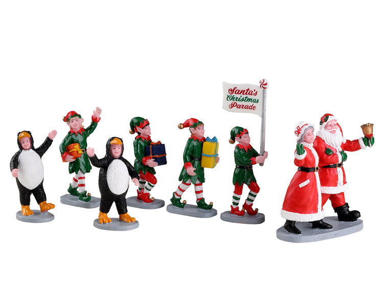 LEMAX Santa's Elf Parade, set of 7 #23592